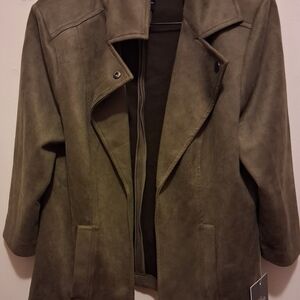 Olive Green Women's Jacket- Olivia & Martin